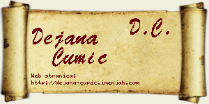 Dejana Čumić vizit kartica